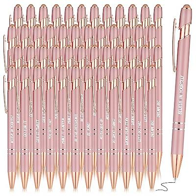 Yingya Personalized Pens with Stylus Tip Ballpoint Pens engraved name or  text Multi-coloured custom pens for Business Writting,Office Gifts for Men  Women,12 Pcs(Rose Gold) - Yahoo Shopping