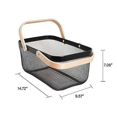  2 Pack 3 Section Wicker Storage Baskets Toilet Basket Tank  Topper Natural Handmade Woven Storage Basket Rectangular Toilet Paper  Organizer Basket with Dividers for Bathroom (Horizontal Texture) : Home &  Kitchen