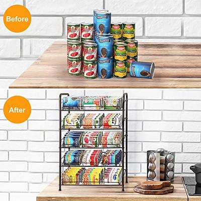 MOOACE Can Organizer for Pantry, Can Rack Organizer Holds up 60 Cans, Can  Storage Organizer Rack for Canned food Kitchen Cabinet Pantry Countertop,  Bronze - Yahoo Shopping