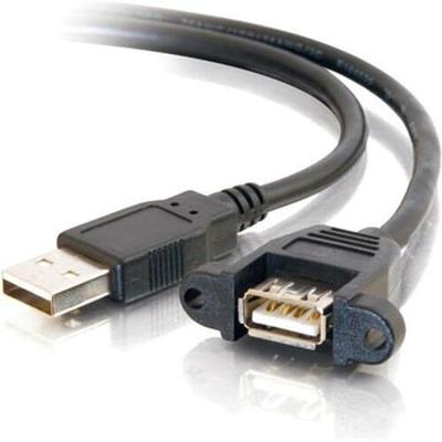 QVS USB 2.0 (Type-A) Male to USB 2.0 (Type-B) Male Cable - Black