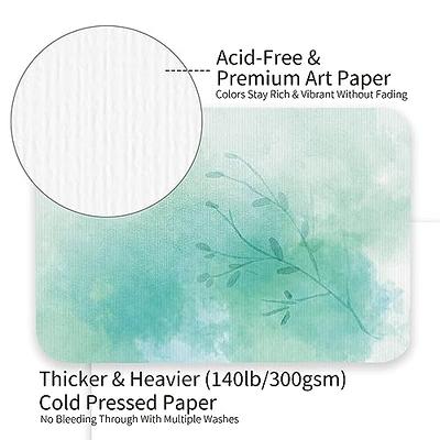 50 Pack Blank Postcards, Watercolor Paper Post Cards for DIY