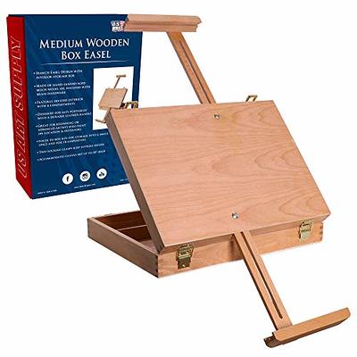 Wooden Tabletop Beechwood Wood Artist Easel For Artwork