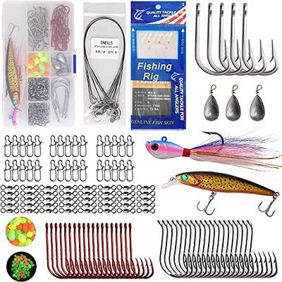 Saltwater Fishing Tackle Box Kit Surf Fishing Gear Tackle Set Includes Surf Fishing  Lures Saltwater Bait Rigs Spoon Jigs Pyramid Weights Fishing Swivel Hooks  Wire Leaders Accessories (157pcs Kit) - Yahoo Shopping