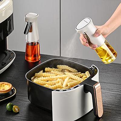 Continuous Spray Olive Oil Mister Dispenser Sprayer for Cooking | Best Air  Fryer Accessories | Refillable Glass Bottle Spritzer | Unique Kitchen Tools