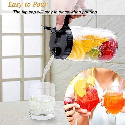  1.2 Liter 40 oz Glass Pitcher with Lid and Spout, Bivvclaz  Glass Water Pitcher for Fridge, Glass Carafe for Hot/Cold Water, Iced Tea  Pitcher, Small Pitcher for Coffee, Juice and Homemade