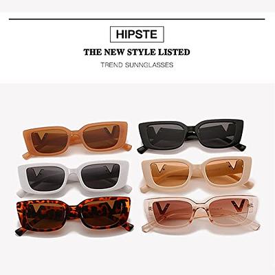 QYVEWY 3 Pairs Oversized Square Sunglasses for Women Men Trendy Thick B Frame Big Sun Glasses UV400 Protection