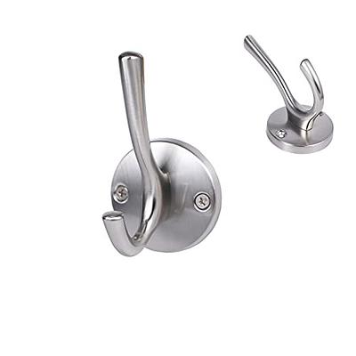 Kvosit Coat Hooks 4 Pack Brushed Nickel Towel Hooks Towel Racks