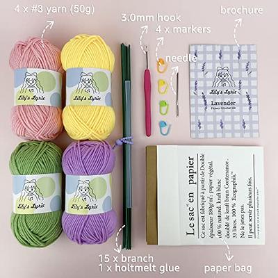 Tulip Flowerpot Crochet Kit Purple&Yellow – Lily's Lyric