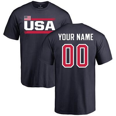 Atlanta Braves Fanatics Branded Personalized Playmaker Name & Number Long  Sleeve T-Shirt - Navy