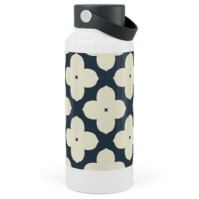 White Dot Stainless Steel Water Bottle