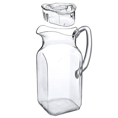 Amazing Abby - Quadly - Acrylic Pitcher (64 oz), Clear Plastic Water Pitcher  with Lid, Fridge Jug, BPA-Free, Shatter-Proof, Great for Iced Tea, Sangria,  Lemonade, Juice, Milk, and More - Yahoo Shopping