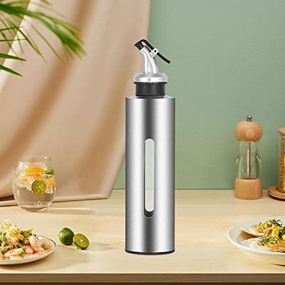 Olive Oil Dispenser Bottle Leakproof Glass Oil Container With Non-Slip  Handle Automatic Cap And Stopper Oil Dispenser Bottle For Kitchen 630ML