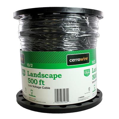 Lightkiwi 16/2 Low Voltage Landscape Lighting Wire - 100 Feet -  Weatherproof Outdoor Underground Direct Burial Stranded Cable for  Spotlight, Pathway