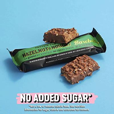 Buy Barebells Protein Bars Chocolate Dough - 12 Count, 1.9oz Bars - Protein  Snacks with 20g of High Protein - Chocolate Protein Bar with 1g of Total  Sugars - On The Go