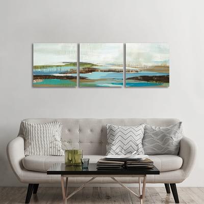 Large coastal wall art, Set of 3 wall art prints