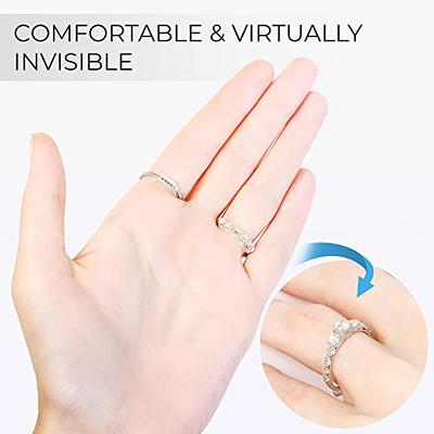 Ring Size Adjuster for Loose Rings, Ring Sizers Ring Spacers or Ring  Tightener - Invisible Ring Guards - 6 Sizes Fitter, Resizer Fit Almost Any  Size