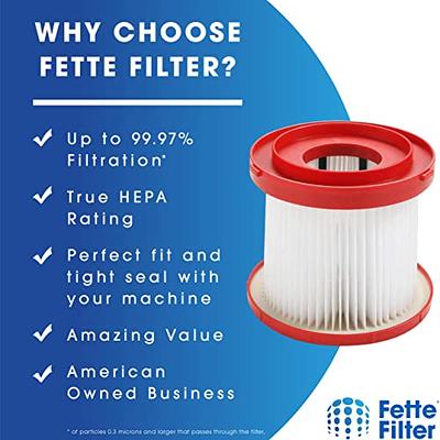  Fette Filter - Pleated Vacuum Filter Compatible with