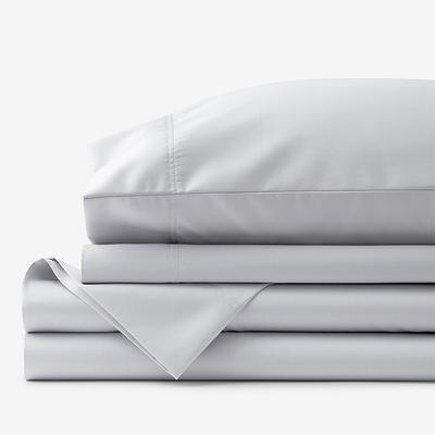 Premium Smooth Supima Cotton Wrinkle-Free Sateen Bed Sheet Set - White, Size Full | The Company Store