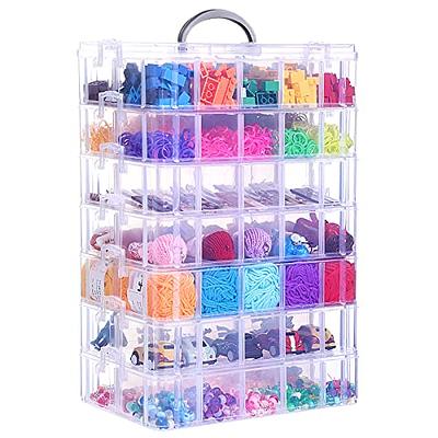  QUEFE 3 Pack 36 Grids Clear Plastic Organizer Storage Box  Container, Craft Storage with Adjustable Dividers for Beads, Art DIY,  Crafts, Jewelry, Fishing Tackle with Label Stickers : Arts, Crafts & Sewing