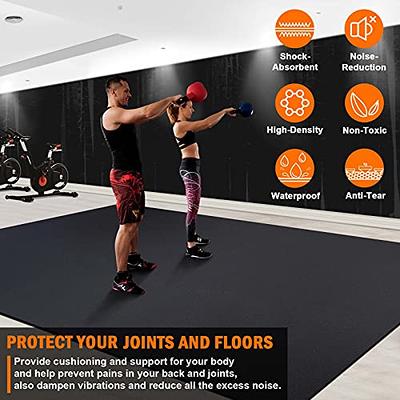 Gxmmat Extra Large Exercise Mat 6'x8'x7mm, Thick Workout Mats for Home Gym  Flooring, High Density Non-Slip Durable Cardio Mat, Shoe Friendly, Great  for Plyo, MMA, Jump Rope, Stretch, Fitness 