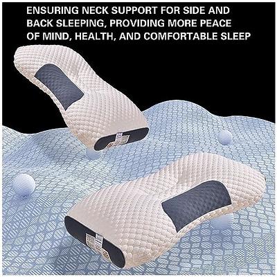 1pc Knitted Pillow Cervical Spine Protection, Sleep Massage Pillow Core,  Household Pillow Moisture Absorption Breathable Antibacterial Bedding  Pillow