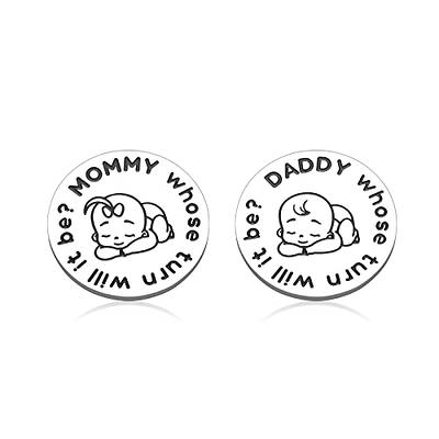 Funny Parents Decision Coin,Gifts for Mom Dad, Newborn Baby Gifts, Newborn  Baby