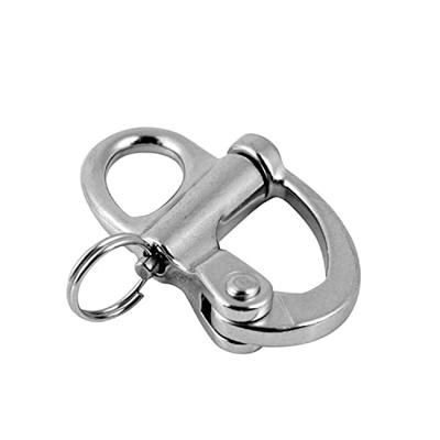 2/4 Pcs Marine 316 Stainless Steel Fixed Eye Snap Shackle, Quick Release  Boat Anchor Chain Eye Jaw Swivel Stainless Snap Shackle Hook (4, 35mm) -  Yahoo Shopping