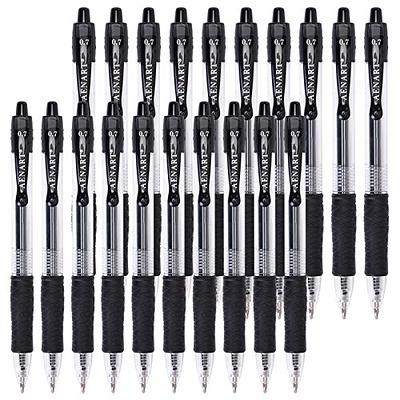 Shuttle Art Black Gel Pens, 70 Pack Retractable Medium Point Rollerball Gel Ink Pens Smooth Writing with Comfortable Grip for Office School Home Work