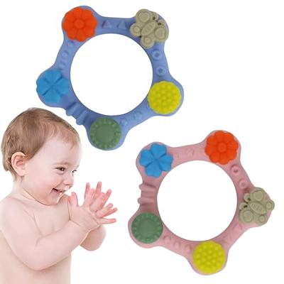 Baby Teethers for Babies 3-6-12-18 Months, Baby Teething Toys 9 Month Old,  Mombella Octopus Squishy Silicone Chew Toys for Infant, Baby Shower Gifts  for Girls, Message Sore Gums, Pink - Yahoo Shopping