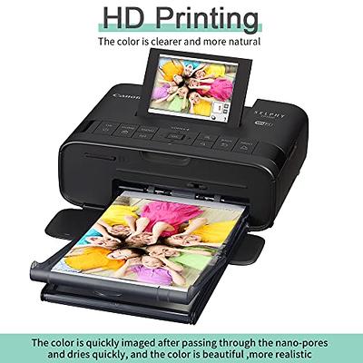 Canon SELPHY CP1300 Compact Photo Printer (Black) with KP-108 Ink/Paper Set, Printers