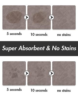 MontVoo-Dog Food Mat-Absorbent Dog Bowl Mat-Quick Dry Dog Mat for Food and  Water-Pet Food Mat-Dog Placemat-Dog Water Mat for Sloppy Drinkers 16X24