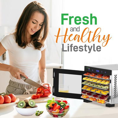  COLZER 16 Tray Food Dehydrator Stainless Steel Commercial  Dehydrators Dryer for Fruit, Meat, Beef, Jerky, Herbs with Adjustable Timer  and Temperature Control Businesses Using: Home & Kitchen