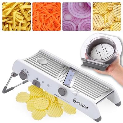 22 in 1 Vegetable Chopper with Container, TENBOK 11 Stainless Steel Blades Vegetable  Slicer, Onion Mincer Chopper, Cutter, Dicer, Egg Separator, 2 Mandoline  Slicer, for Potato Tomato Cucumber Carrot - Yahoo Shopping