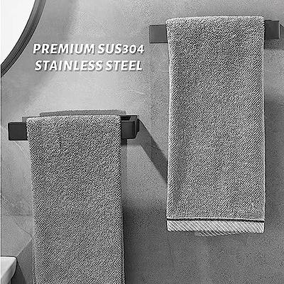 Black Towel Rack JSVER Swivel Towel Rack Wall Mounted, SUS304 Stainless  Steel Towel Bar, Space Saving Towel Holder, Towel Racks for Bathroom -  Yahoo Shopping