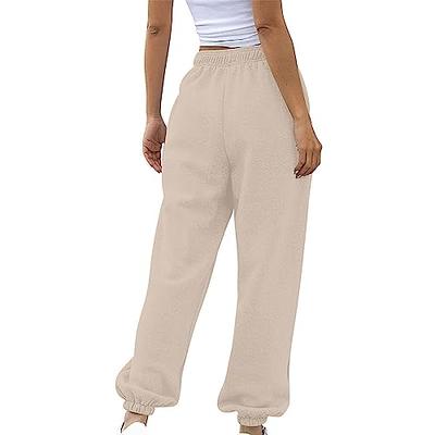 Sweatpants Women Pack Womens Cargo Sweatpants Casual Baggy Fleece High  Waisted Joggers Pants