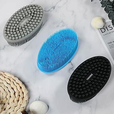 Silicone Body Scrubber Loofah - Set of 3 Soft Exfoliating Body