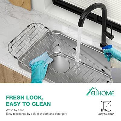 MELIHOME New 27.36 x 13.5 Sink Protectors for Kitchen Sink, SUS304  Stainless Steel Sink Bottom Grid, Large Single Bowl Sink Rack Metal  Farmhouse Farm Kitchen Sink Grate Mat Accessories - Yahoo Shopping