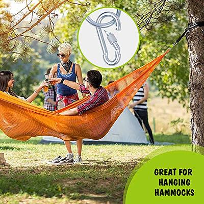 2 Pcs Swing Ropes Hammock Chair Straps Hanging Kit (with Lock Hook) 