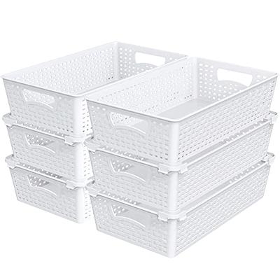 2 Pack - Simple Houseware Under Shelf Basket, White