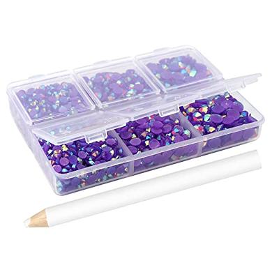 NUOLUX Self-adhesive Acrylic Crystal Rhinestone Jewels Gems Sticker Sheets  Assorted Various Shapes (Sky Blue)