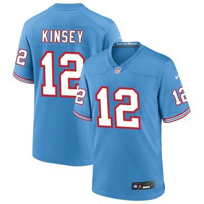 Earl Campbell Houston Oilers Mitchell & Ness 1980 Authentic Throwback  Retired Player Jersey - Light Blue