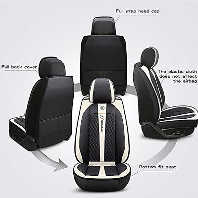 Leather Car Seat Covers Full Set for 2010-2023 Chevrolet Camaro