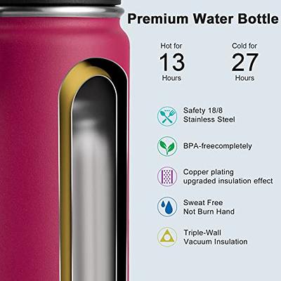 Fanhaw Insulated Water Bottle with Chug Lid - 24 Oz Double-Wall Vacuum  Stainless Steel Reusable Leak…See more Fanhaw Insulated Water Bottle with  Chug