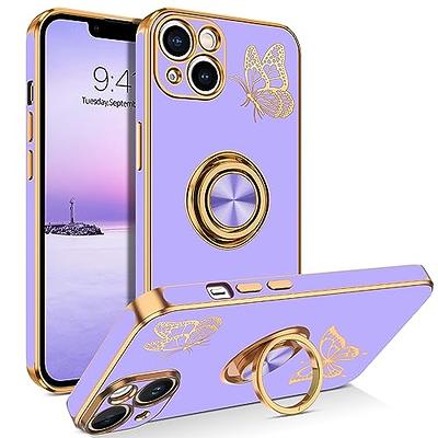 BENTOBEN iPhone 13 Case, Phone Case iPhone 13, Slim Fit Cute Butterfly  Design Kickstand Ring Holder Shockproof Protection Soft TPU Bumper Drop  Protective Girls Women Boy iPhone 13 Cover, New Purple - Yahoo Shopping