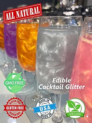 Cocktail Glitter - Kosher Natural Drink Glitter, Wine Glitter, Beer  Glitter, Bev 