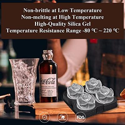 Ice Cube Trays Silicone Lids Silica Gel Cube Mold BPA Free With Lid