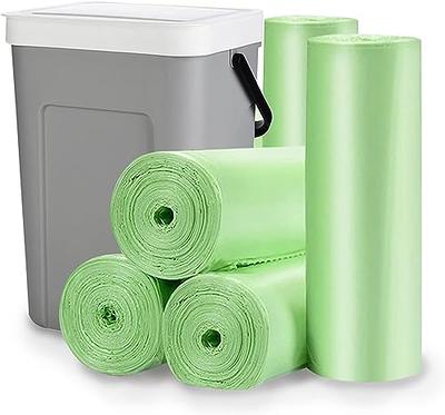 2 Gallon Trash Bags, AYOTEE Biodegradable Strong Drawstring 2.6