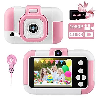 HIMEN Kids Camera Toys for Girls Age 3-8 - Christmas Birthday Gifts for 4 5  6 7 9 10 12 Year Old Girls,Kids Digital Video Selfie Camera for