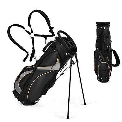 GYMAX Golf Bag, 14 Way Full Length Divider Golf Cart Bag with Rain