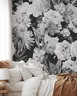 Black and White Acrylic Paint Swirls Wallpaper Self Adhesive Peel and Stick  Repositionable Removable Wallpaper 